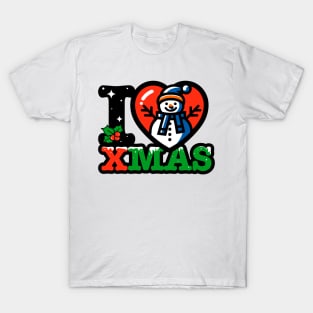 I heart snowman xmas T-Shirt